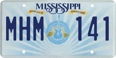 MS license plate MHM141
