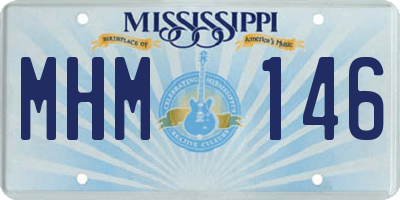 MS license plate MHM146