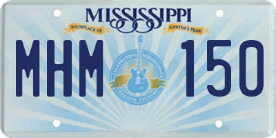 MS license plate MHM150