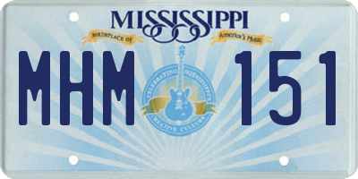 MS license plate MHM151