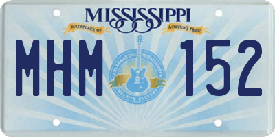 MS license plate MHM152