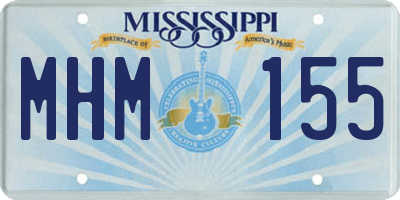 MS license plate MHM155