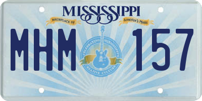MS license plate MHM157