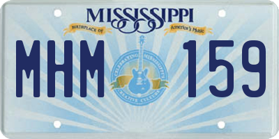 MS license plate MHM159