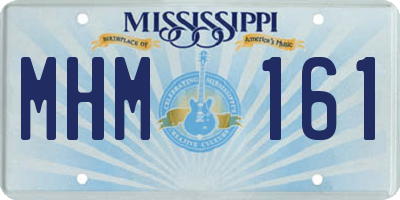 MS license plate MHM161