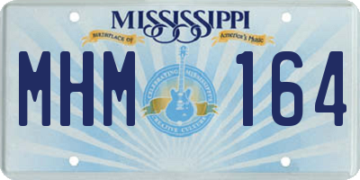 MS license plate MHM164