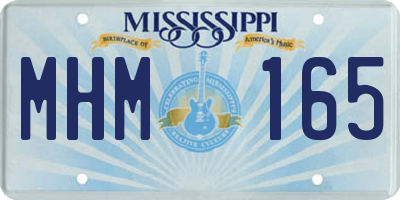 MS license plate MHM165