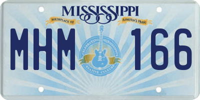 MS license plate MHM166