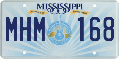 MS license plate MHM168