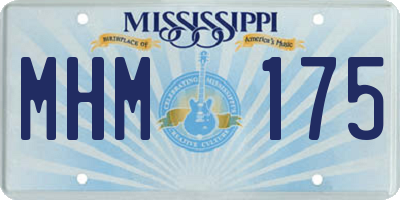 MS license plate MHM175