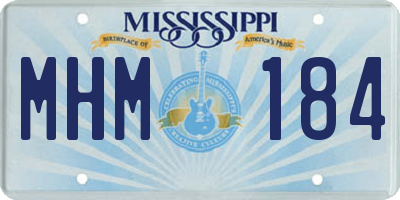 MS license plate MHM184