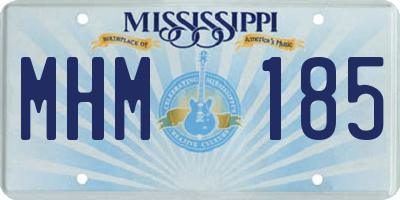 MS license plate MHM185