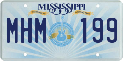 MS license plate MHM199