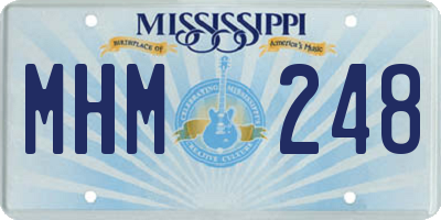 MS license plate MHM248