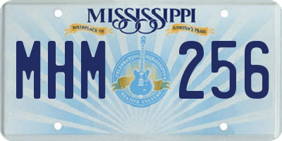 MS license plate MHM256