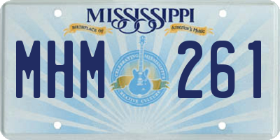 MS license plate MHM261