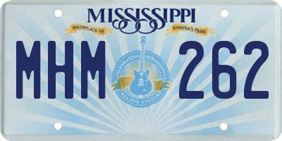 MS license plate MHM262