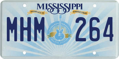 MS license plate MHM264