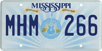 MS license plate MHM266