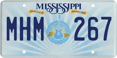 MS license plate MHM267
