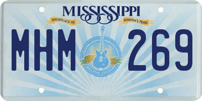 MS license plate MHM269