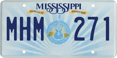 MS license plate MHM271