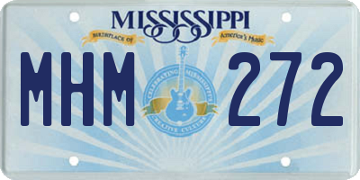 MS license plate MHM272