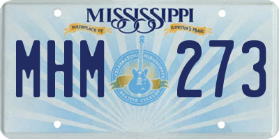 MS license plate MHM273