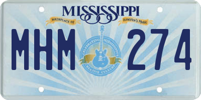 MS license plate MHM274