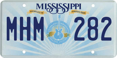 MS license plate MHM282