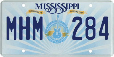MS license plate MHM284