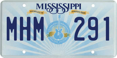 MS license plate MHM291