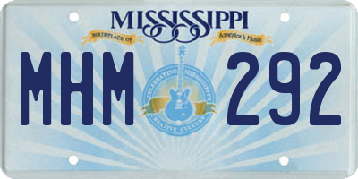 MS license plate MHM292