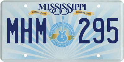 MS license plate MHM295