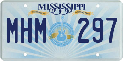 MS license plate MHM297