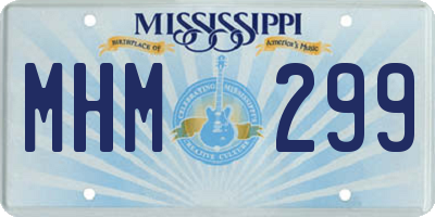 MS license plate MHM299