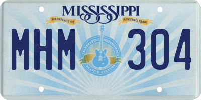 MS license plate MHM304