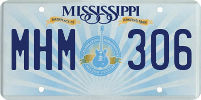 MS license plate MHM306
