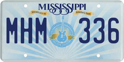 MS license plate MHM336