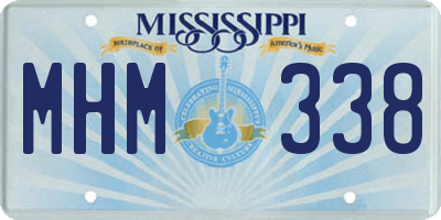 MS license plate MHM338