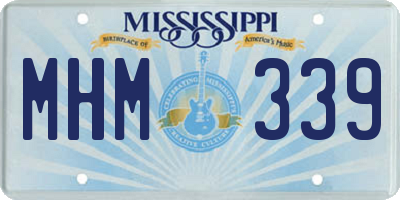 MS license plate MHM339