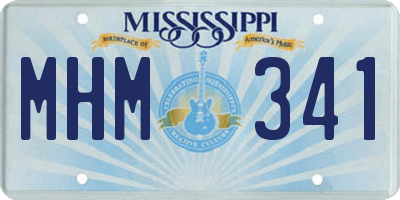 MS license plate MHM341