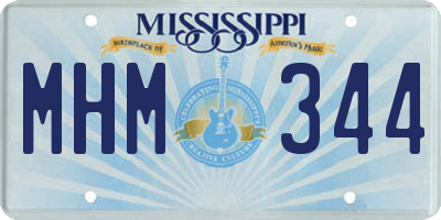 MS license plate MHM344