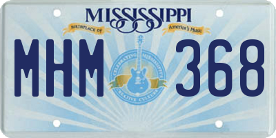MS license plate MHM368