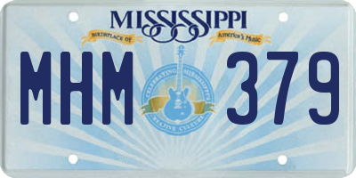 MS license plate MHM379