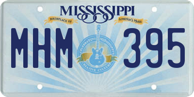 MS license plate MHM395