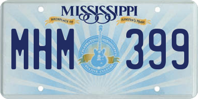MS license plate MHM399