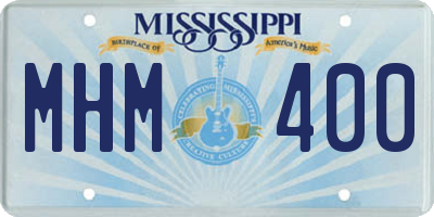 MS license plate MHM400