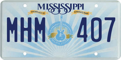 MS license plate MHM407