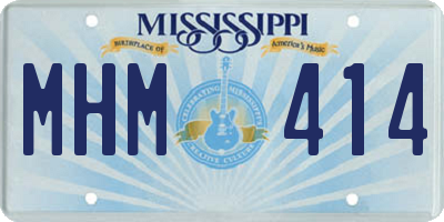 MS license plate MHM414